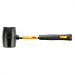 TOPEX CIOCAN DE CAUCIUC 60MM 450g cu mâner metalic (02A305) - mistertools Ciocan