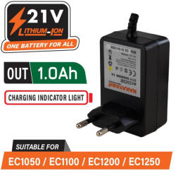 NAKAYAMA încărcător 21V 1A, compatibil EC1050, EC1100, EC1200, EC1250 (EC1102)