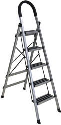 Bormann scară de aluminiu pentru casă 4+1 trepte, antiderapant (BHL7035)