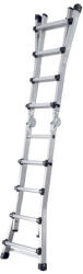 Bormann scară din aluminiu 4+4 trepte, articulată și telescopică (BHL9080)
