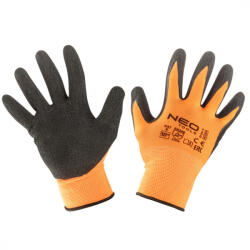 NEO TOOLS Mănuși de muncă, acoperite cu latex, poliester, 3131X, mărimea 10 (97-641-10)