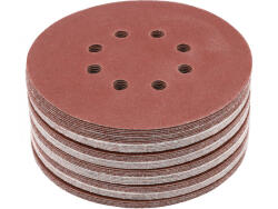 TOYA Disc fibros velcro 150 mm / P80, 8 găuri, 50 buc (YT-834593)