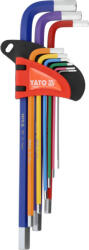 TOYA Set chei imbus 1, 5-10 mm 9 buc. (YT-05634) Cheie imbus