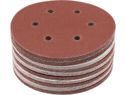 TOYA Disc fibră tip arici 150 mm / P80, 6 găuri, 50 buc (YT-834583)