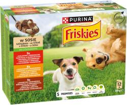 Friskies szószos válogatás nedves kutyaeledel - marhával és burgonyával, csirkével és sárgarépával, báránnyal és sárgarépával 12 x 85 g
