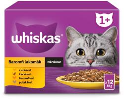 Whiskas alutasak eledel macskák részére szárnyas válogatásban ízesítéssel 12 x 85 g