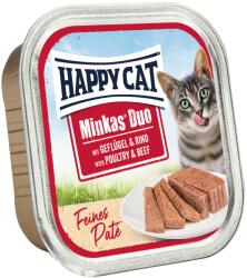 Happy Cat Minkas Duo - szárnyas és marha pástétom 16 x 100 g - csui