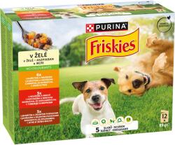 Friskies aszpikos válogatás nedves kutyaeledel - marhával és sárgarépával, csirkével és borsóval, báránnyal és zöldbabbal 12 x 85 g