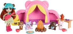 Mattel Set de joaca Enchantimals Cort camping cu accesorii (HTW71) Figurina