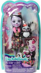 Mattel Enchantimals- Papusi Cu Animalute Sage Skunk Si Caper (FXM72) Figurina