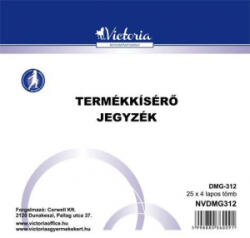 Victoria Nyomtatvány, termékkísérő jegyzék, 25x4, 'DMG 3-12', 10 tömb/csomag (NVDMG312) (NVDMG312)