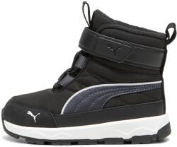 PUMA Puma, Evolve AC+ műbőr és textil hótaposó, Fekete, Sötétszürke, 27 EU (392646-01-9)