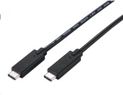 C-TECH USB 3.2 Type C Összekötő Fekete 1m CB-USB32-10B (CB-USB32-10B)