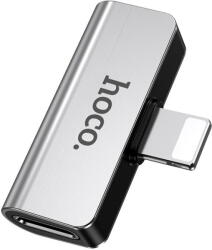 hoco. Adaptor Audio Lightning la Lightning / Lightning HOCO LS24, Argintiu (ada/au/us/hoc/ls/ar) - vexio