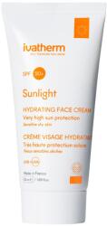 Ivatherm Sunlight SPF 50+ Fényvédő krém arcra, Érzékeny és száraz bőrre, 50 ml