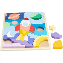 Mattel Fisher-Price - Fa űrhajós puzzle (HXY42) - jatekbirodalom