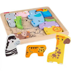 Mattel Fisher-Price - Fa állatos puzzle (JFG10) - jatekbirodalom