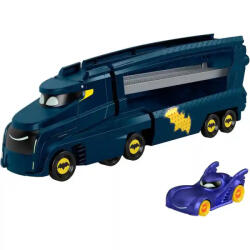 Mattel Fisher-Price Batman - Batwheels autószállító kamion Batmobile kisautóval, DC Super Friends (HMX07) - jatekbirodalom