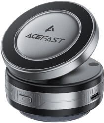 ACEFAST Autós tartó vezeték nélküli töltéssel (E29) műszerfalra, erős mágnesekkel, 110mAh - Fém szürke