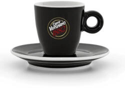 Caffé Vergnano Vergnano eszpresszó kávés csésze + csészealj 75ml, matt fekete