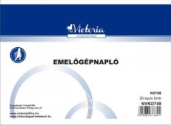 Victoria Nyomtatvány, emelőgépnapló, 25 lap, A5, , 20 tömb/csomag (NVKO748) (NVKO748)