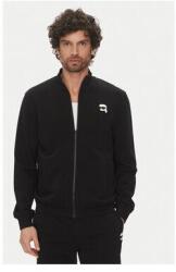 KARL LAGERFELD férfi blúz, 705712 500900, biopamut, L INTL, fekete (0000305124029_L)