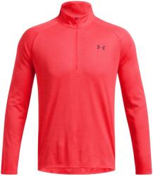 Under Armour Férfi sportos félcipzáras pulcsi Under Armour TECH TEXTURED 1/2 ZIP piros 1382797-713 - 3XL