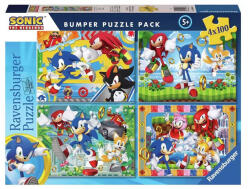 Ravensburger - Sonic 4 x 100 db-os puzzle (12004057)