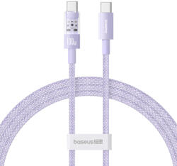 Baseus Data Cable Gem - Type-C to Type-C, Szuper Gyors Töltés 100W, 2m - Nebula Purple