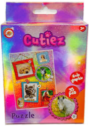  Állatos Cutiez hologrammos mini puzzle 35 db-os (JAVCCG092504D)