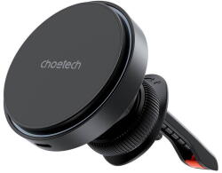 Choetech Magnetic car holder witch charger Choetech T205-F, 15W (black) (43965) - vexio