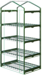Plonos Üvegház 4 polccal 70x50x160cm - Zöld