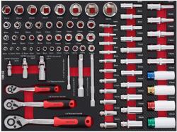 Kraft&Dele Szerszámos szekrény, Kraft& Dele, 299 darabos, 7 fiókos, KD1068