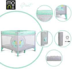 Moni Giant Menta Járóka - Összecsukható Utazó Járóka