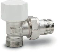 Luxor 1/2˝ RS212 termosztatikus rad. szelep, sarok, kézikerékkel, műa. /rézcsőhöz (24x19)