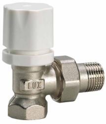 Luxor 3/4˝ RS2502 termosztatikus rad. szelep, sarok, termosztát opcióval