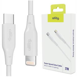 Allity Cablu de date si incarcare AUC-02 USB-C to Lightning 27W 1m Alb - vexio