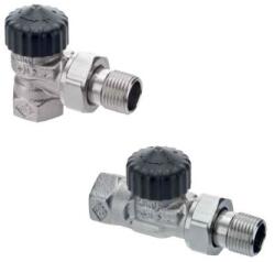 Heimeier 1/2˝ Standard termosztatikus radiátor szelep sarok kivitelben, nikkelezett (61-2201-02.000)