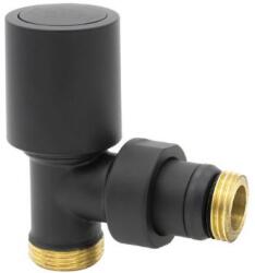 Icma art. 1134 dizájn radiátorszelep, 1/2" M24x1, 5, termosztát-opcióval, műanyag/réz csőhöz