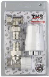  Termosztatikus radiátorszelep SZETT - sarok (szelep, torló, termofej)