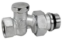 Giacomini 1/2˝ R17 TG (R17X033) sarok torló, acélcsőhöz, öntömítő, sárgaréz, krómozott, fém kupakkal (8009902220877)