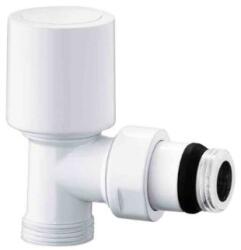  ICMA 1122 1/2" termosztatikus rad. szelep, sarok, müa/rézcsőhöz (24x1, 5), termosztát opcióval, fehér (821122AD13)