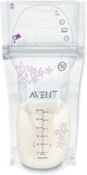 Philips Avent Pungi de stocare a laptelui matern Philips Avent, 25 bucati, 180 ml, SCF603/25, Philips