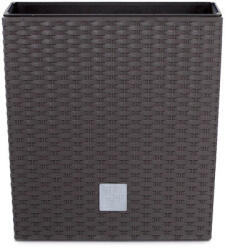 Prosperplast Rato Low Fonott Mintázatú Műanyag Virágtartó Umbra 32 cm (ANN-CEN-61421)