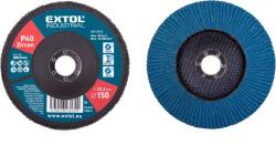 Extol Lamellás csiszolótárcsa, ferde cirkónium, P40, átmérő 150 mm 8803444 (8803444)