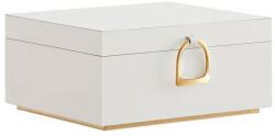 SONGMICS Ékszerdoboz rekeszekkel és fogantyúval 2szintes (JBC165W01)