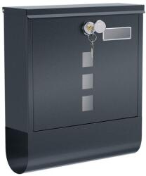 SONGMICS Falra szerelhető postaláda újságtartóval antracit (GMB20AGV1)