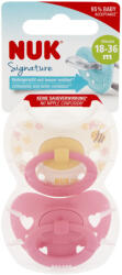 Nuk Signature szilikon cumi 18-36hó 2 db (lány)