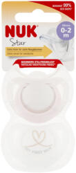 Nuk Star szilikon cumi 0-2hó 2 db (lány)