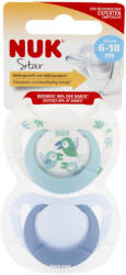 Nuk Star szilikon cumi 6-18hó 2 db (fiú)
